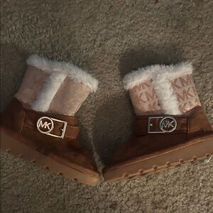 Michael Kors Kids' Tan and Pink Boots
